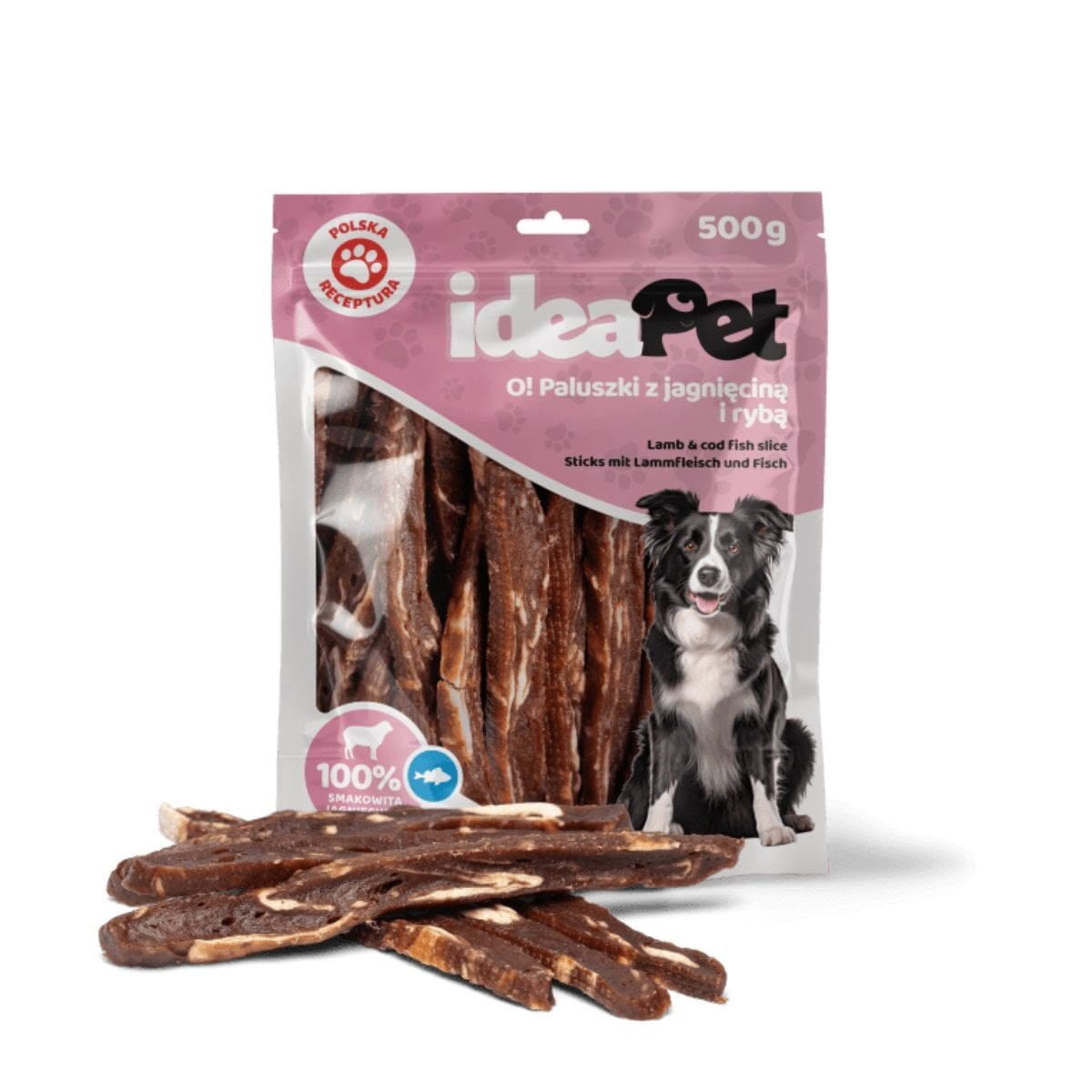 IdeaPet Paluszki jagnięcina, ryba 500 g
