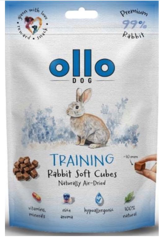 Ollo Air-Dried Training Soft Cubes królik 80 g
