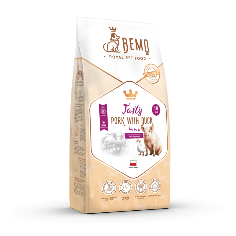 Bemo Tasty kaczka, wieprzowina adult 10 kg