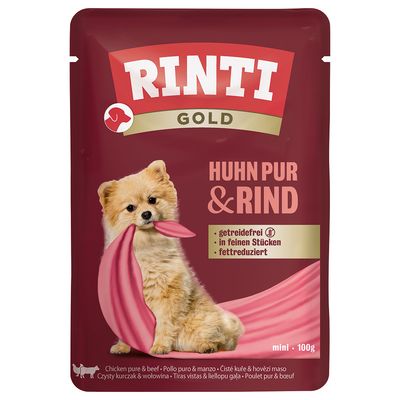 Rinti Gold kurczak, wołowina adult 100 g × 10