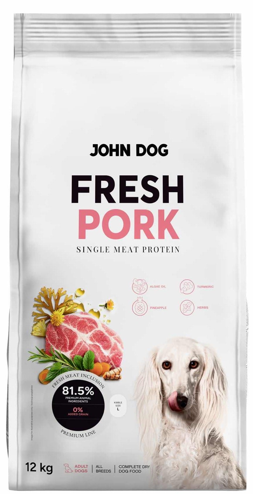 John Dog Fresh wieprzowina adult 12 kg