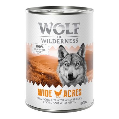 Wolf of Wilderness Monoprotein kurczak adult 400 g × 6