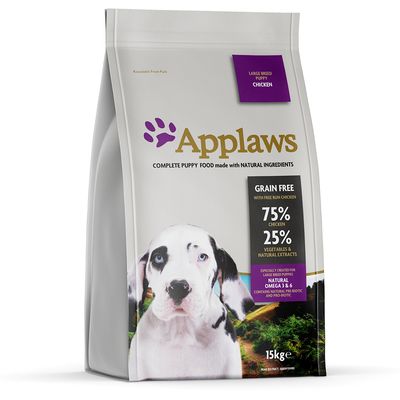 Applaws kurczak puppy duże rasy 15 kg × 2