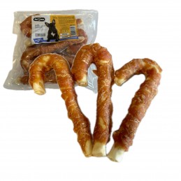 Hau&Miau Pausesnack laski ze skóry owinięte kurczakiem 500 g