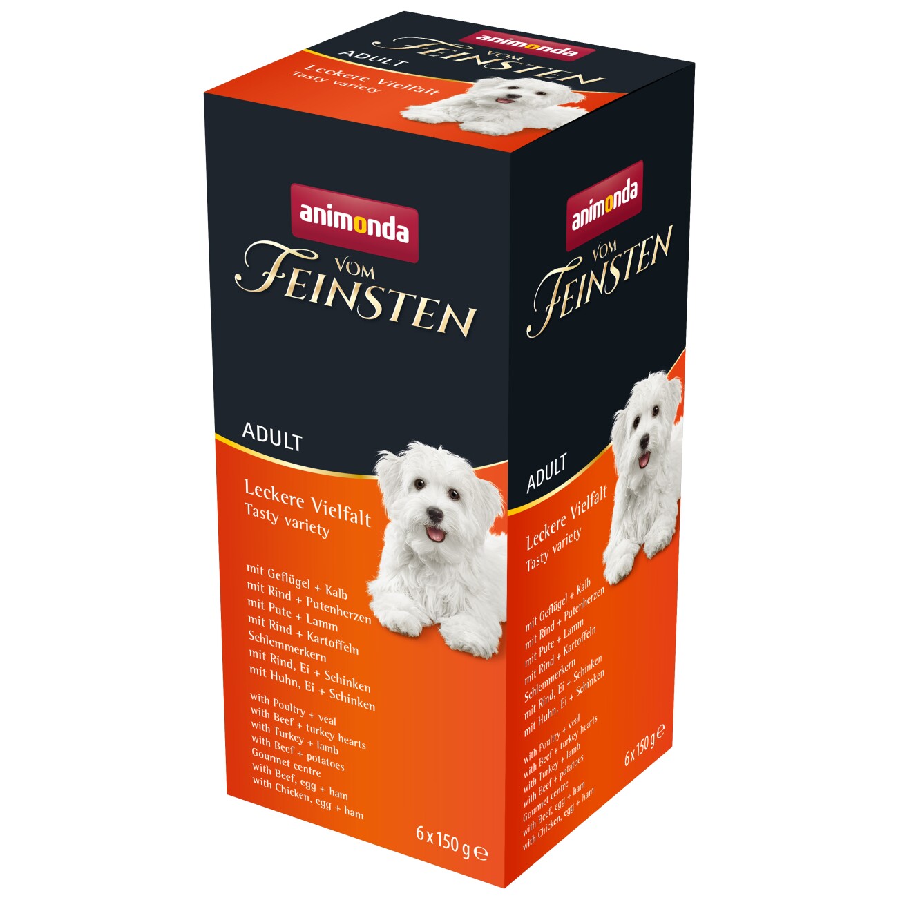 Animonda Vom Feinsten cielęcina, drób, indyk, jagnięcina, jajko, kurczak, szynka, wołowina adult 150 g × 6