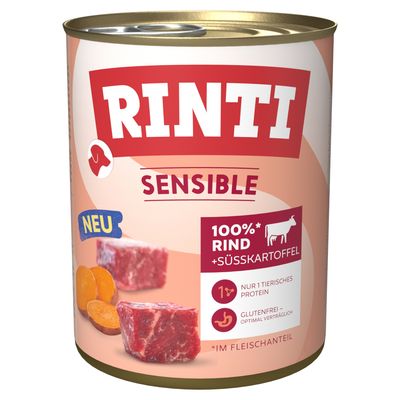 Rinti Sensible wołowina z batatami 800 g × 6