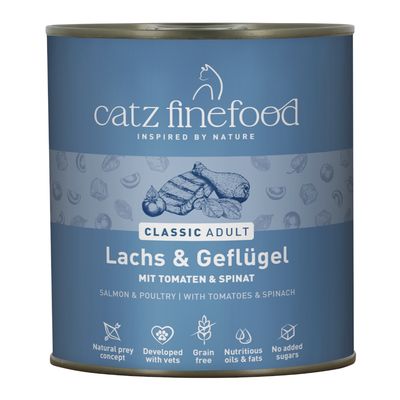 Catz Finefood Classic łosoś, drób 800 g × 6