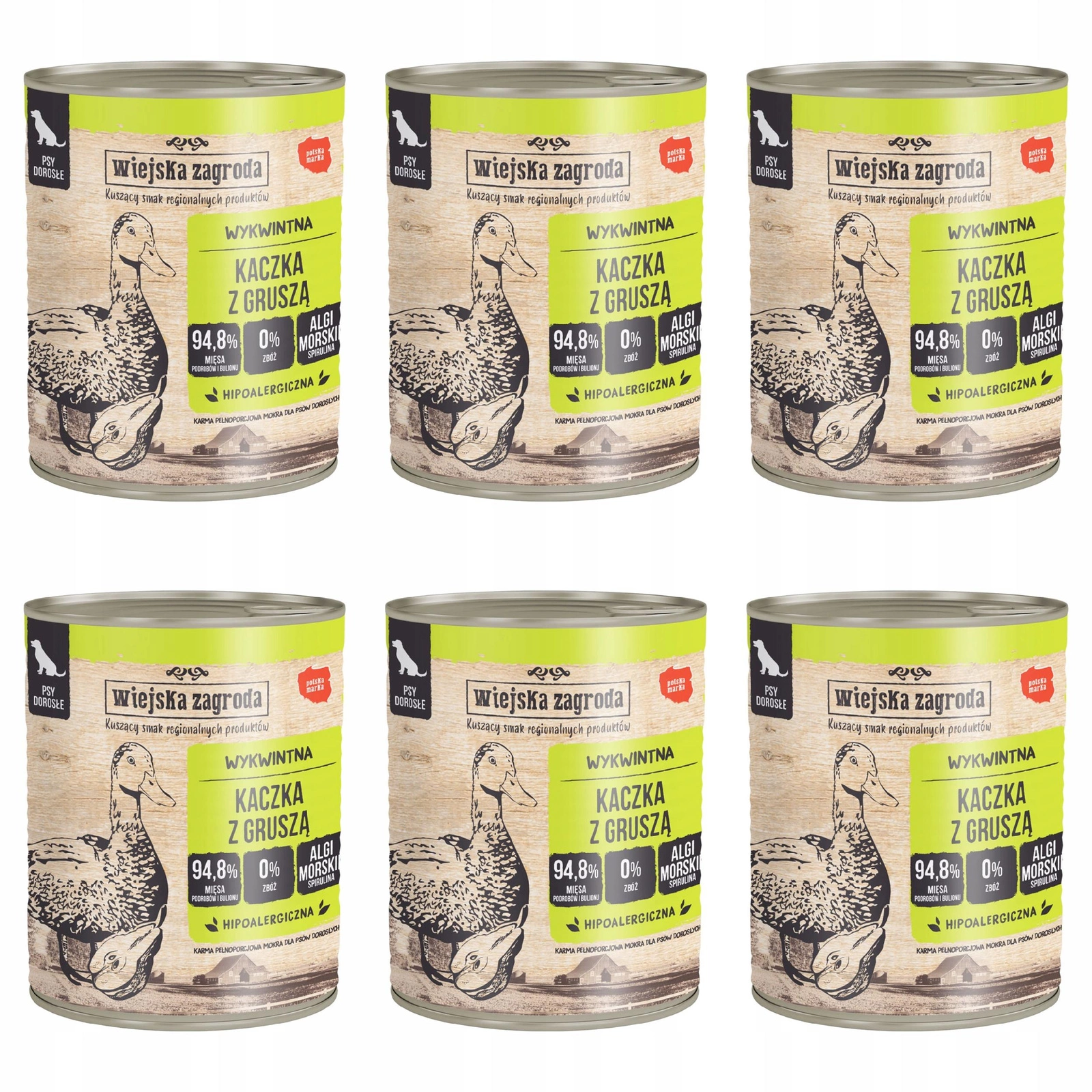 Wiejska Zagroda kaczka z gruszką 800 g × 6