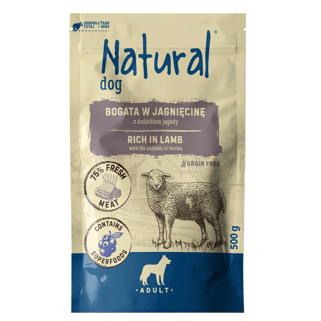 Natural jagnięcina adult 500 g