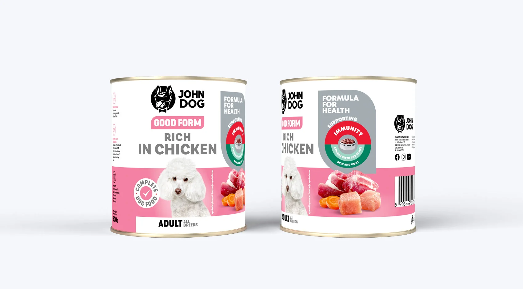 John Dog Good Form kurczak adult 800 g