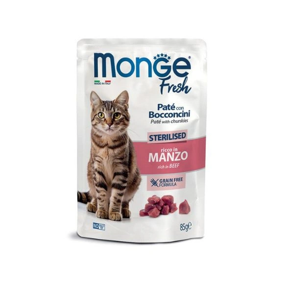 Monge Fresh Sterilised wołowina pasztet adult 85 g