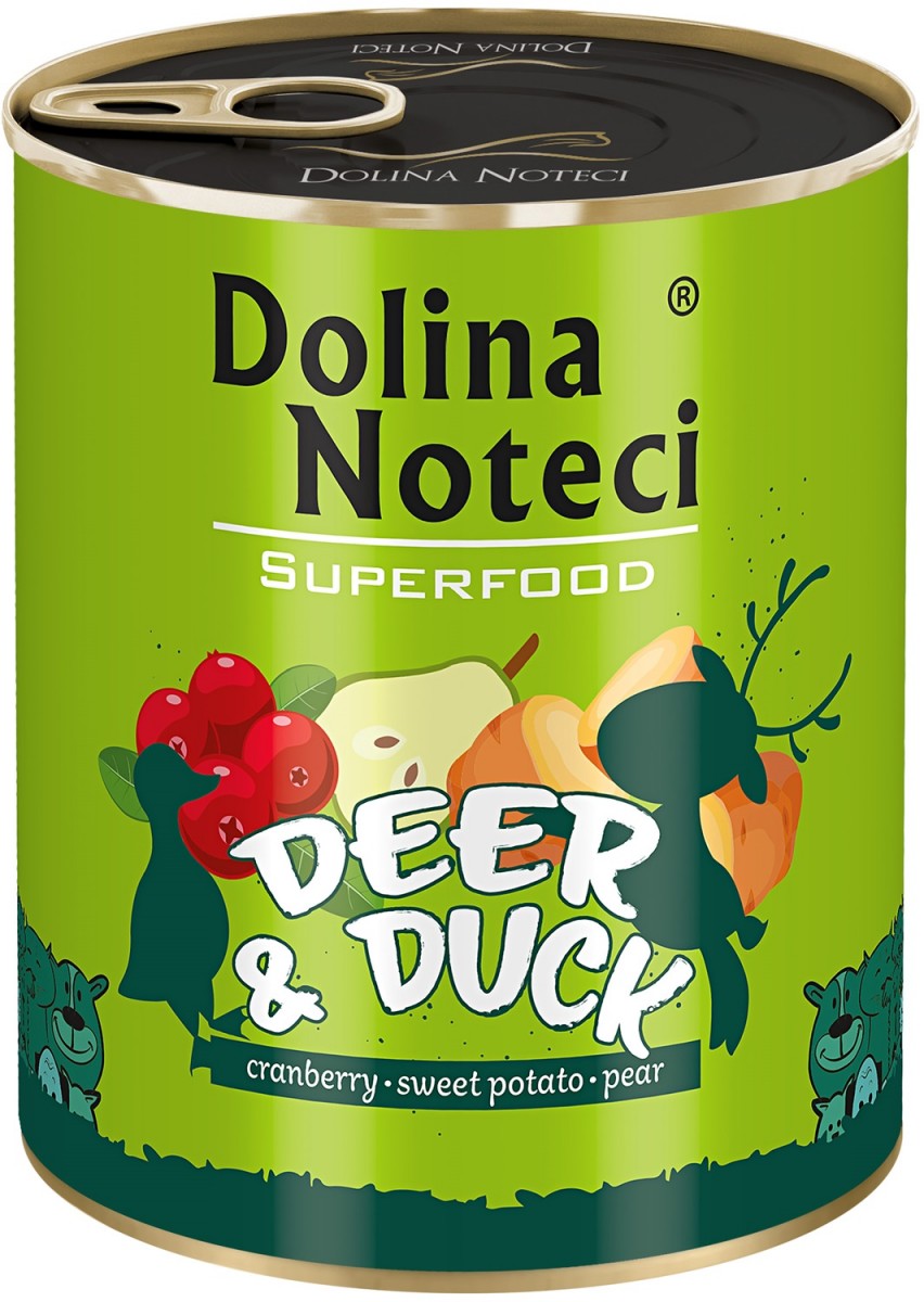 Dolina Noteci Superfood jeleń, kaczka adult 800 g
