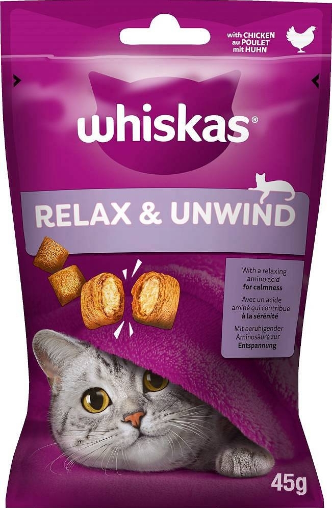 Whiskas Relax & Unwind kurczak 45 g × 8