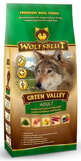 Wolfsblut Green Valley jagnięcina, łosoś adult 12,5 kg