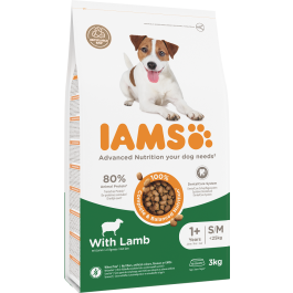 IAMS For Vitality jagnięcina adult małe rasy, średnie rasy 3 kg