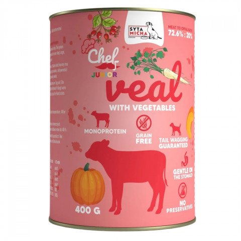 Syta Micha Chef cielęcina junior 400 g