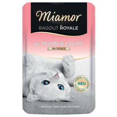 Miamor Ragout Royale kurczak, łosoś w sosie adult 100 g × 22