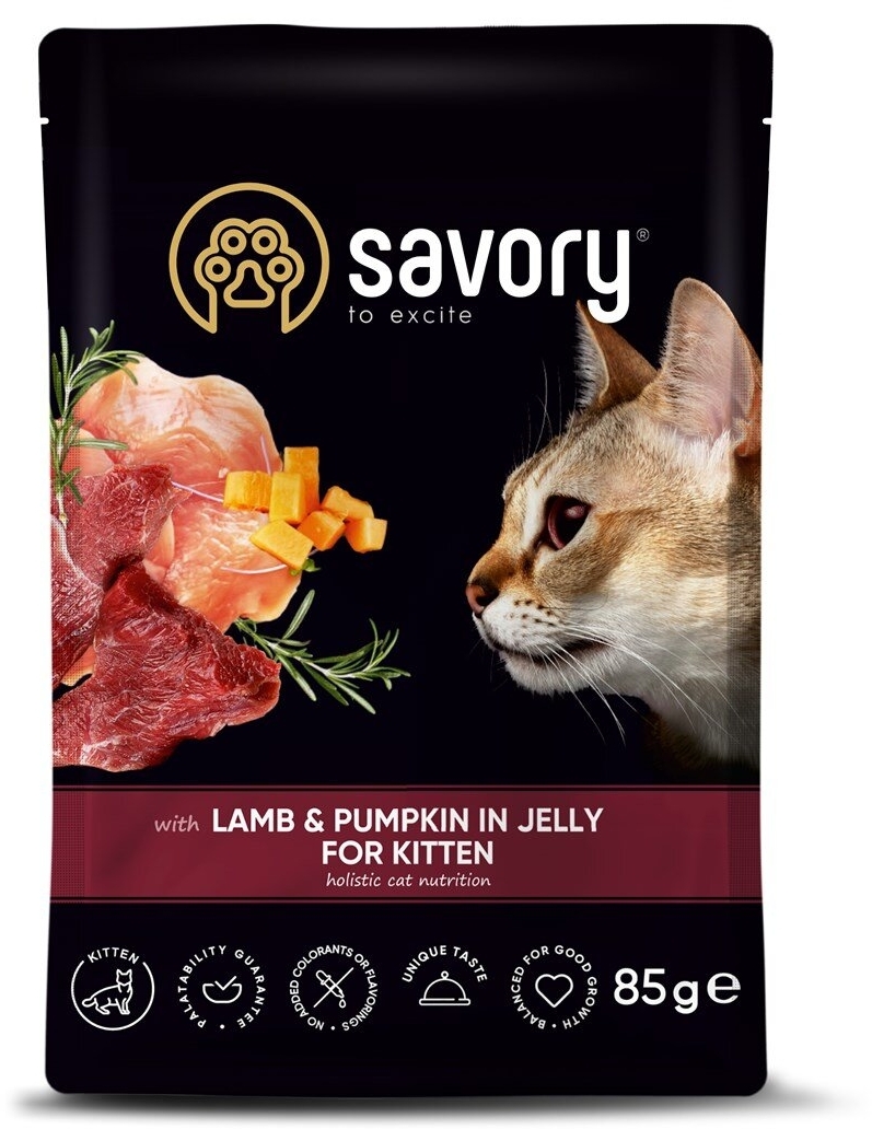 Savory jagnięcina z dynią w galaretce kitten 85 g