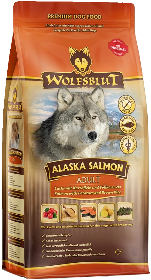Wolfsblut Alaska Salmon łosoś z ryżem, ziemniakami adult 2 kg