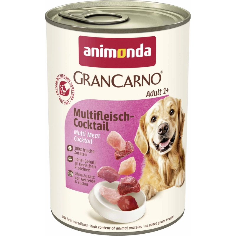 Animonda GranCarno dziczyzna, indyk, kurczak, wołowina adult 400 g