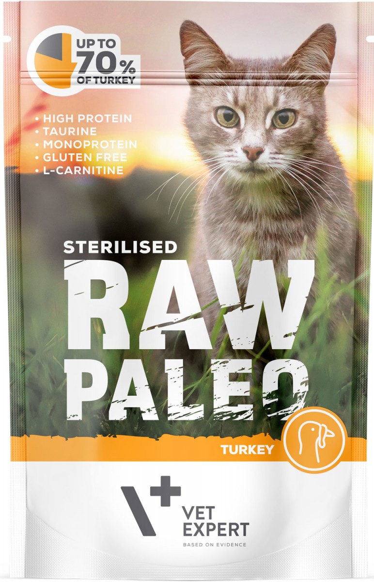 VetExpert Raw Paleo Sterilised indyk adult 100 g