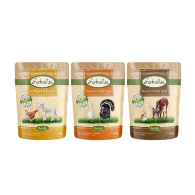 Lukullus drób, dziczyzna, gęś, indyk, jagnięcina, królik adult 300 g × 6