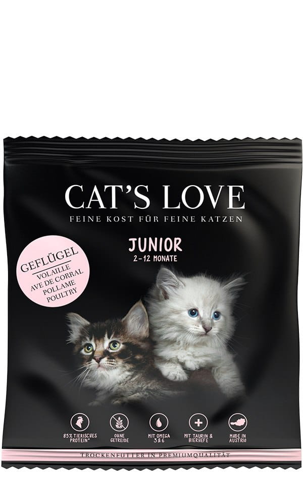 CAT'S LOVE drób kitten 80 g