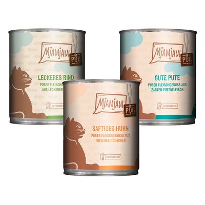 MjAMjAM Pur mix smaków adult 800 g × 6