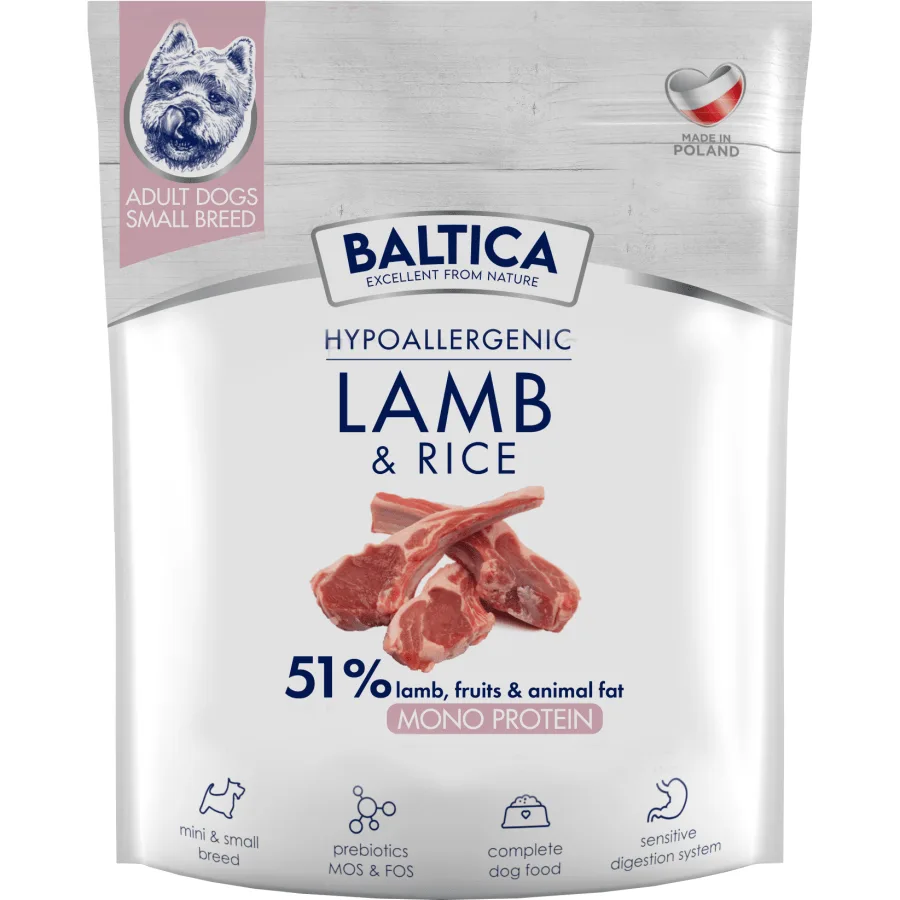 Baltica jagnięcina z ryżem małe rasy 1 kg