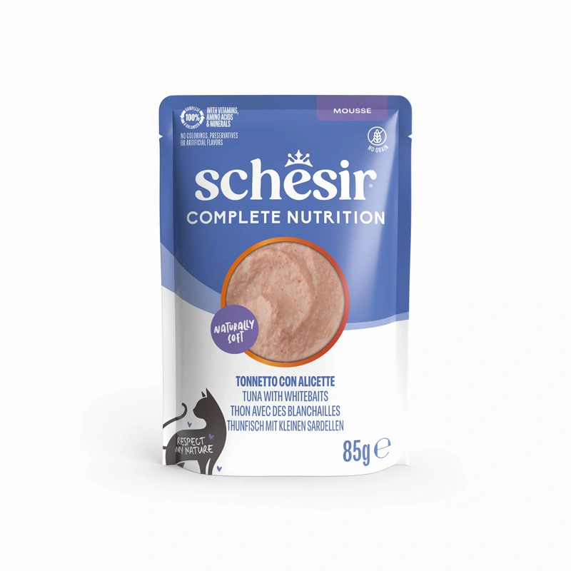 Schesir Complete Nutrition narybek, tuńczyk pasztet adult 85 g