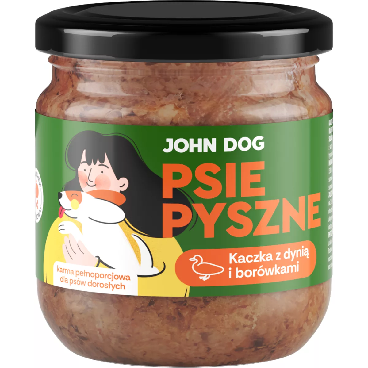 John Dog Psie Pyszne kaczka adult 360 g