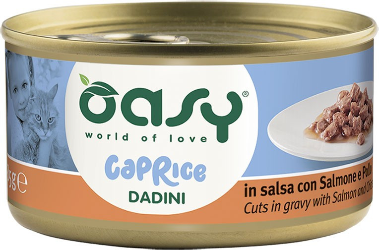 Oasy Caprice kurczak, łosoś w sosie adult 85 g