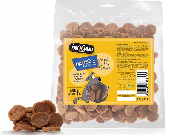 Hau&Miau Pause Snack talarki z kaczką 500 g