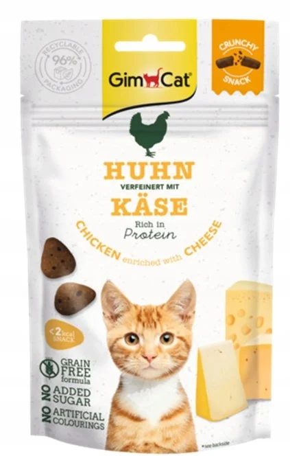 GimCat Crunchy Snack kurczak, ser 50 g