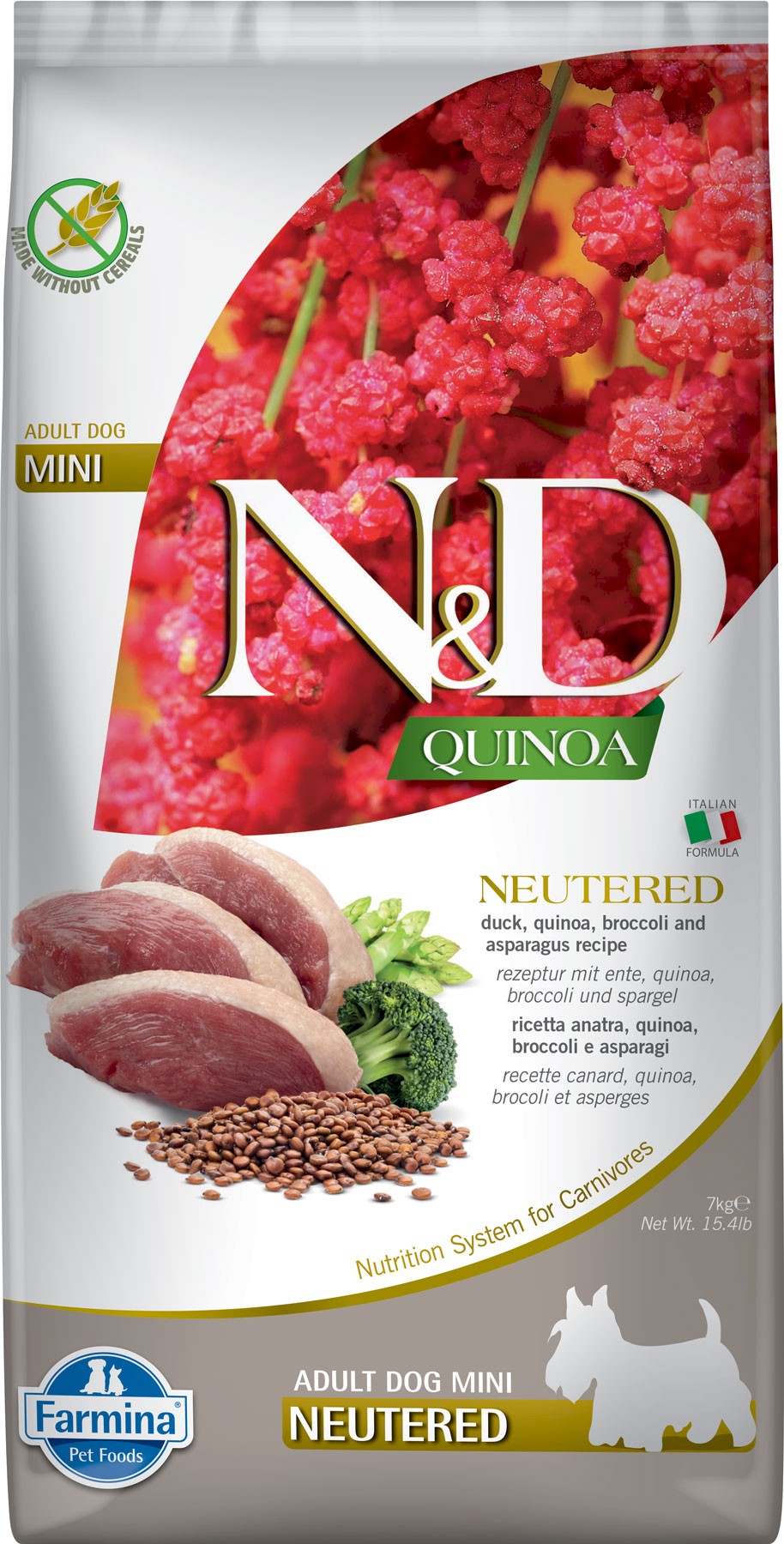 Farmina N&D Quinoa kaczka adult małe rasy 7 kg