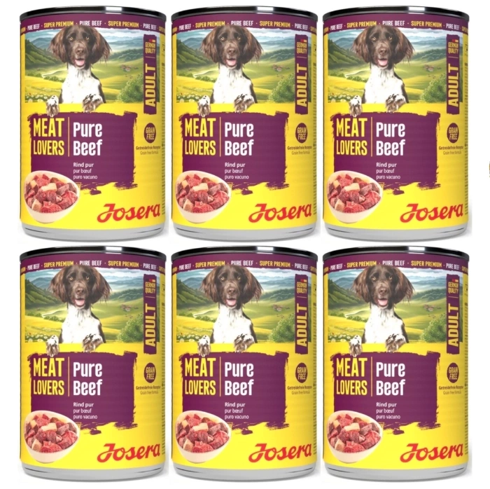Josera Meat Lovers Pure wołowina adult 400 g × 6