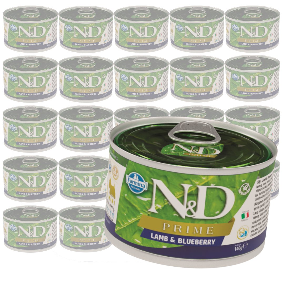 Farmina N&D Prime jagnięcina adult 140 g × 24