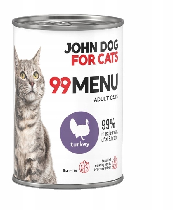 John Dog 99 Menu indyk w sosie adult 400 g