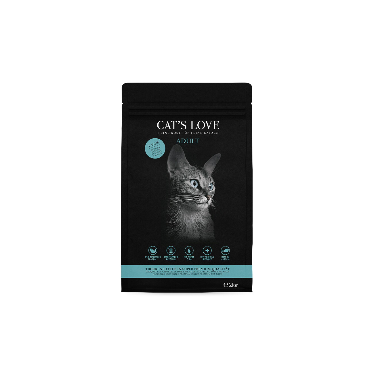 CAT'S LOVE łosoś adult 2 kg