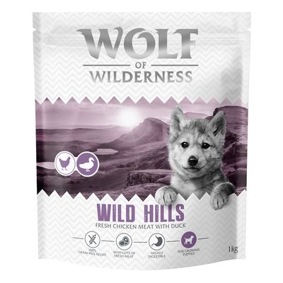 Wolf of Wilderness Wild Hills kaczka junior 1 kg