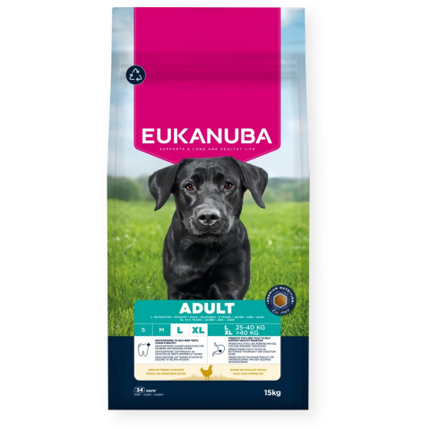Eukanuba Premium Nutrition kurczak adult duże rasy 15 kg
