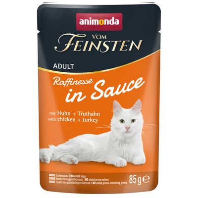 Animonda Vom Feinsten indyk, kurczak w sosie adult 85 g × 48