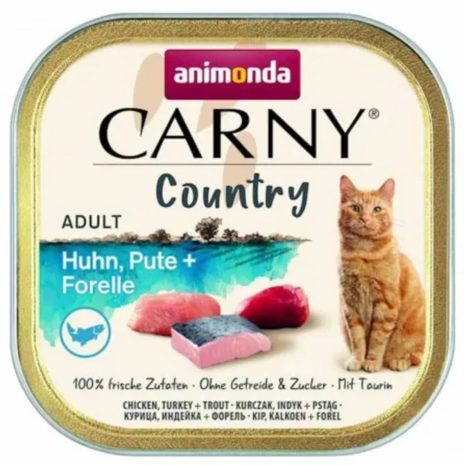 Animonda Carny Country kurczak, indyk, pstrąg pasztet adult 100 g