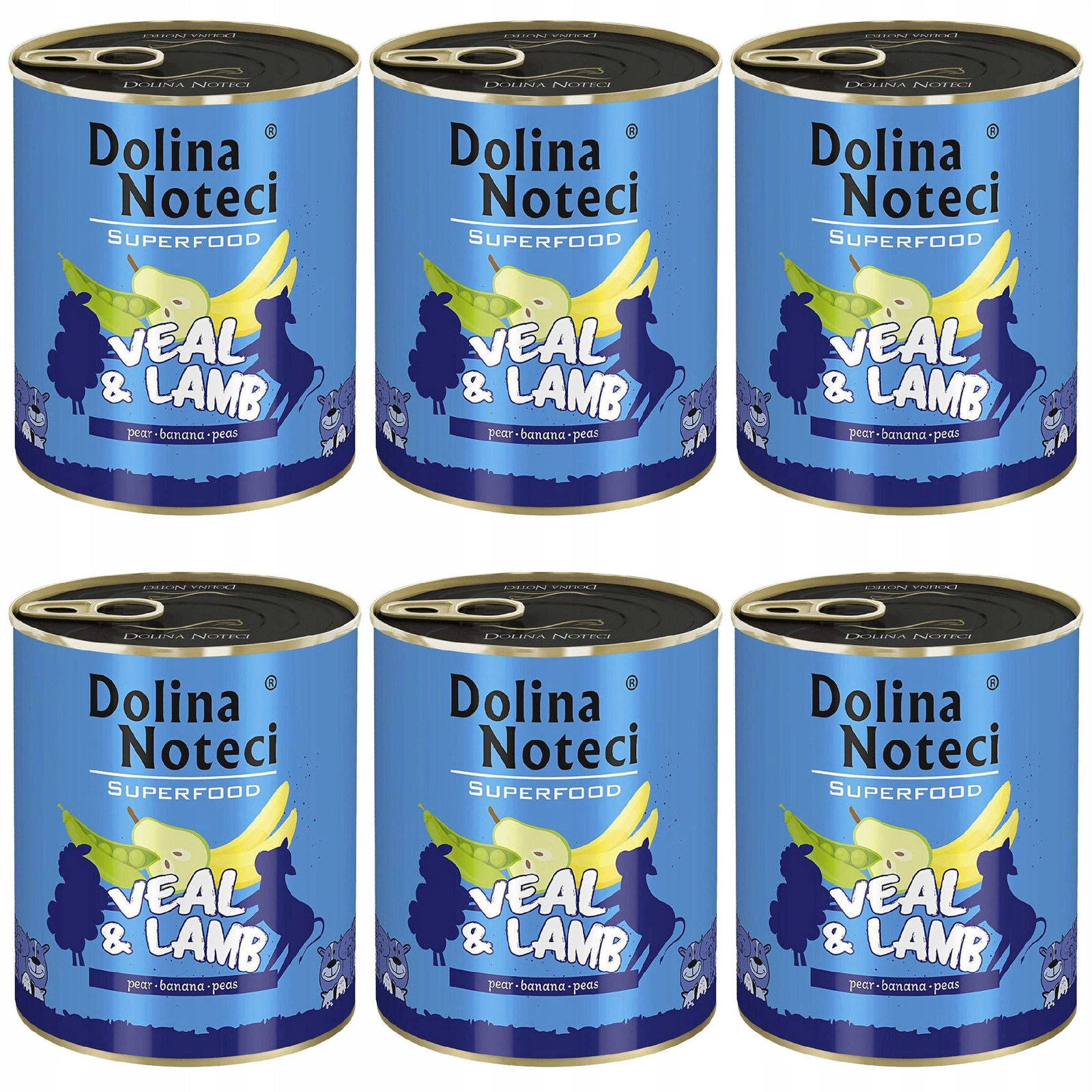 Dolina Noteci Superfood cielęcina, jagnięcina adult 800 g × 6