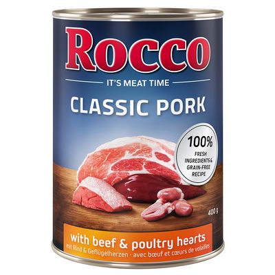 Rocco Classic drób, wieprzowina, wołowina adult 400 g × 6