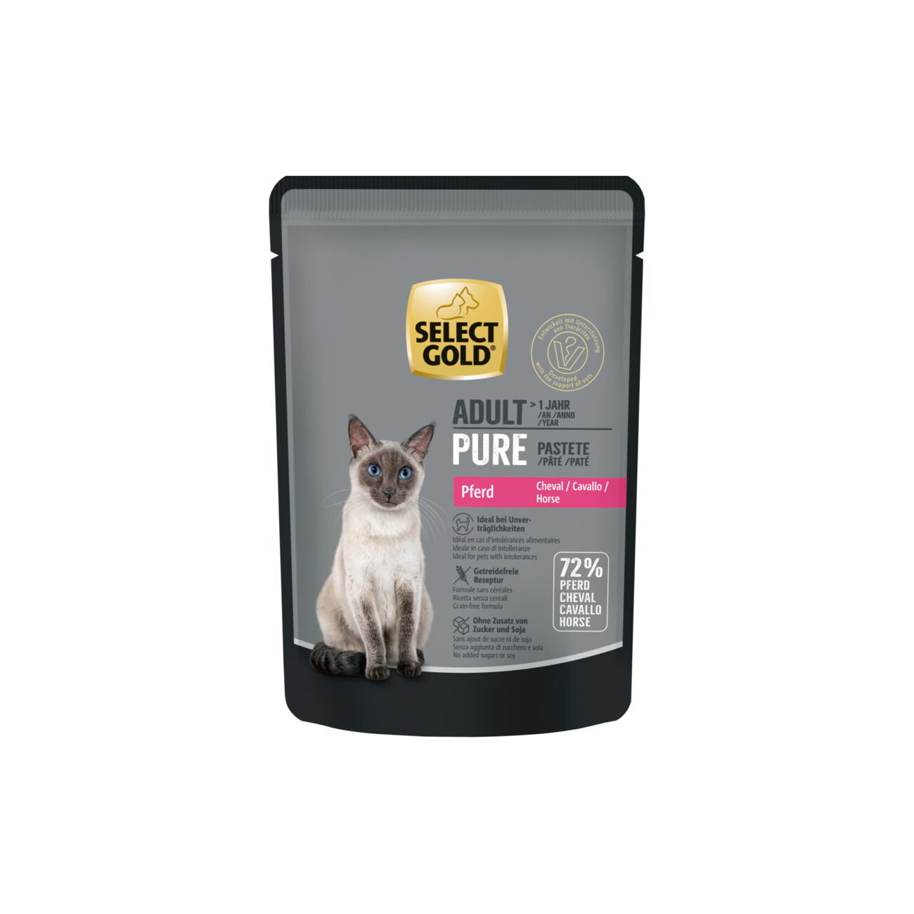 Select Gold Pure Sensitive konina pasztet adult 85 g × 12