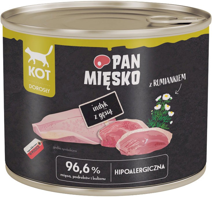 Pan Mięsko indyk z gęsią w bulionie adult 200 g
