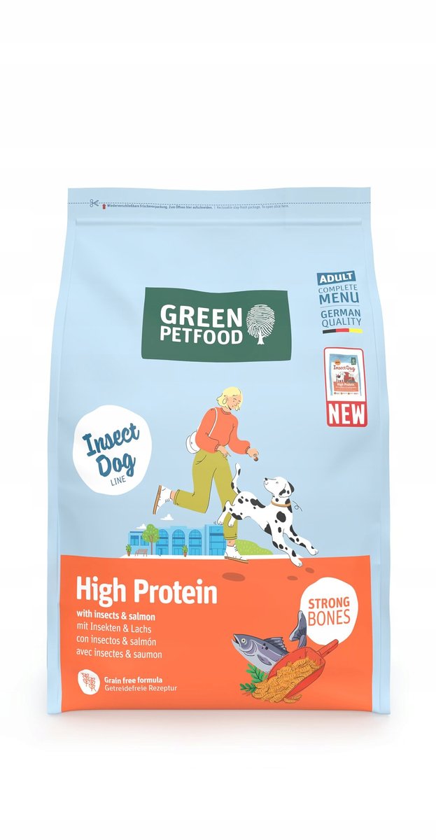 Green Petfood InsectDog owady, łosoś adult 3 kg