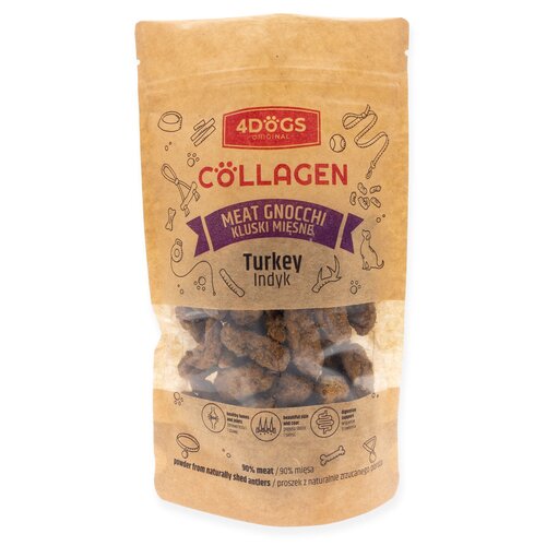 4Dogs Kluski Mięsne indyk 100 g