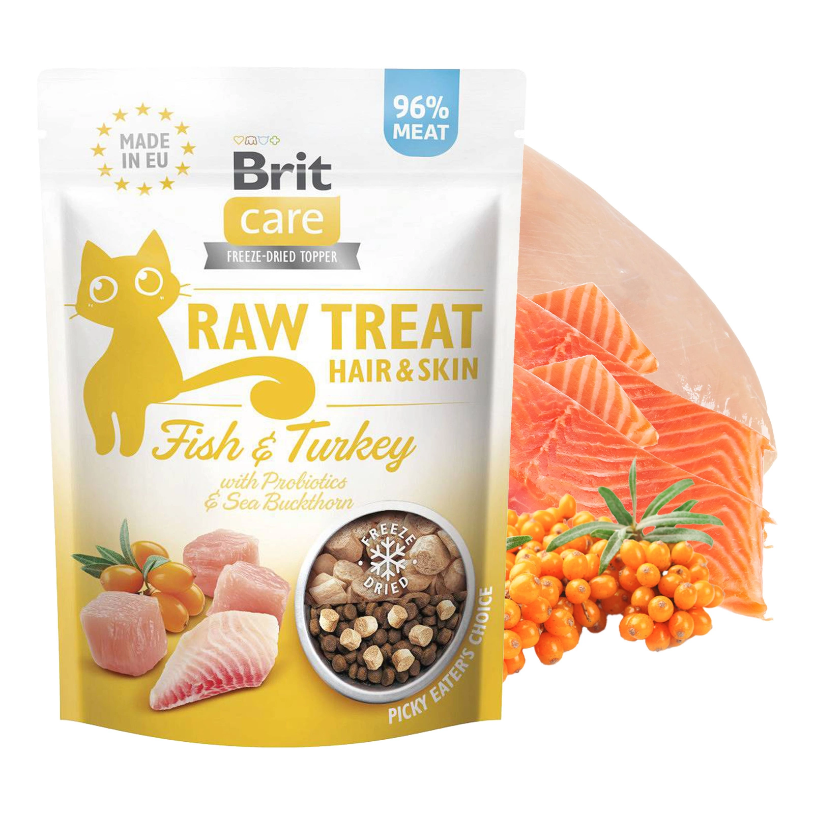 Brit Raw Treat Skin & Coat indyk 40 g